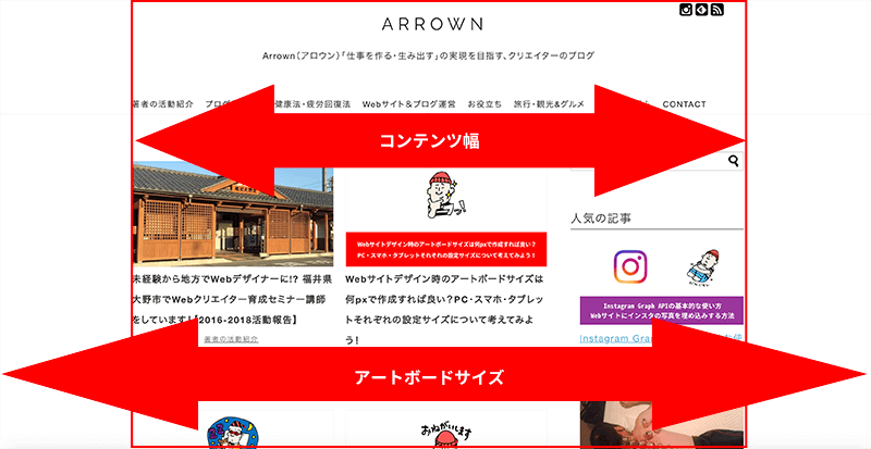 Webサイトのコンテンツ幅って何pxで考えれば良い 必要性も含めて考えてみる Arrown